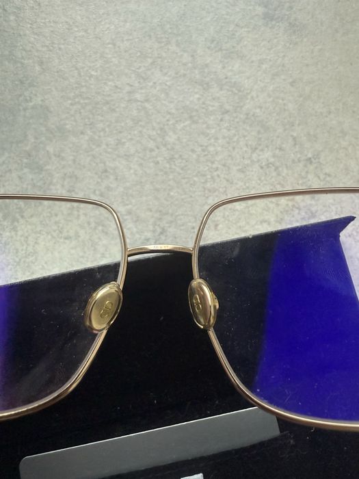 DIOR Stellaire 01 okulary korekcyjne zerówki złote antyrefleksyjne