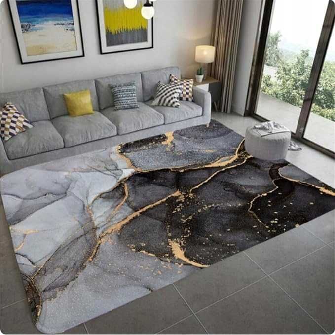 NOWY Dywan do Salonu Pokoju Efekt 3D Nowoczesne Wzory Luxury 160x220
