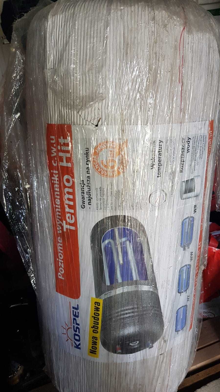 Nowy, zafoliowany, bojler wymiennik 80 litrów Kospel z wężownicą.