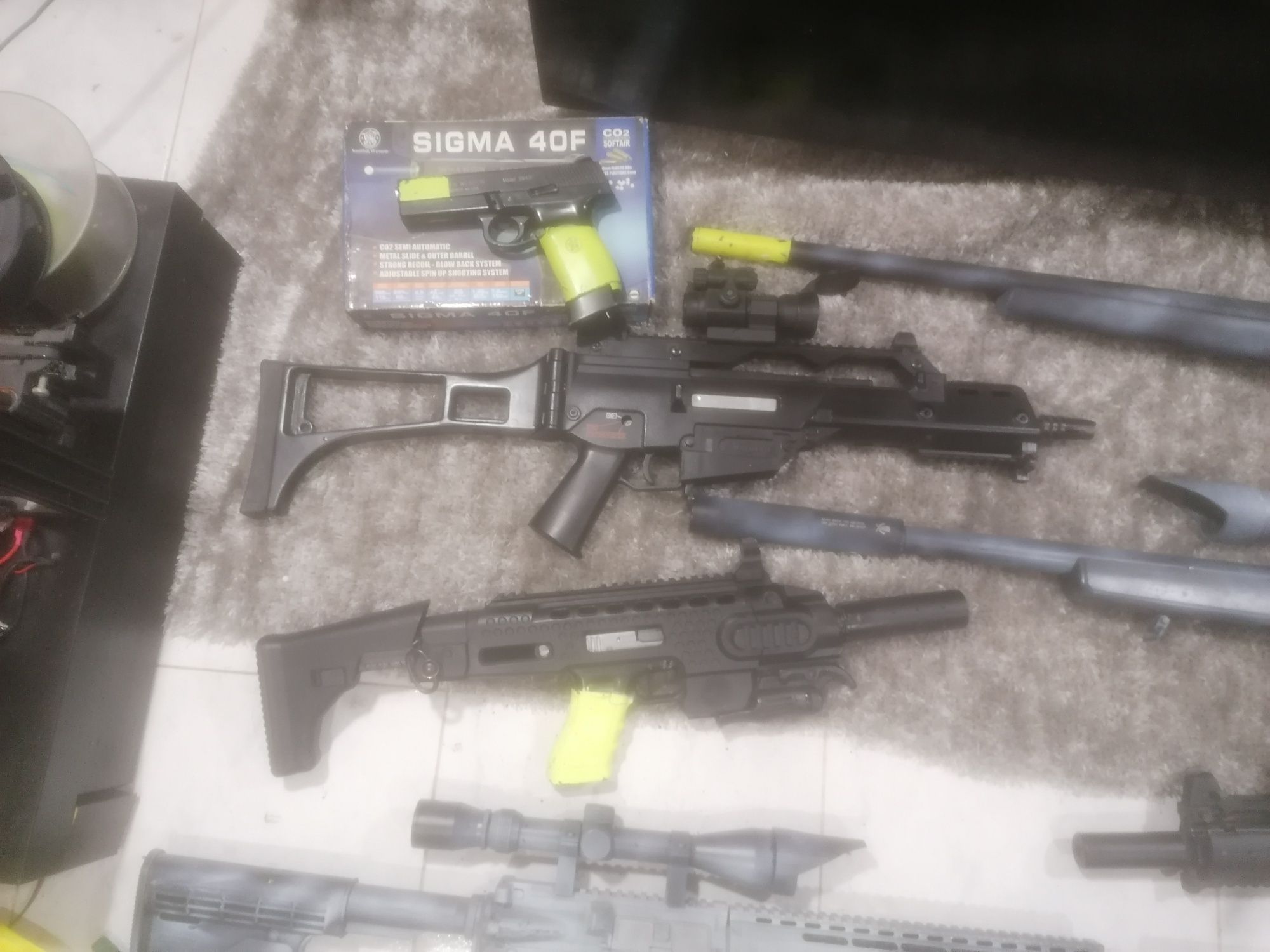 Matérial de airsoft (LER DESCRIÇÕES)