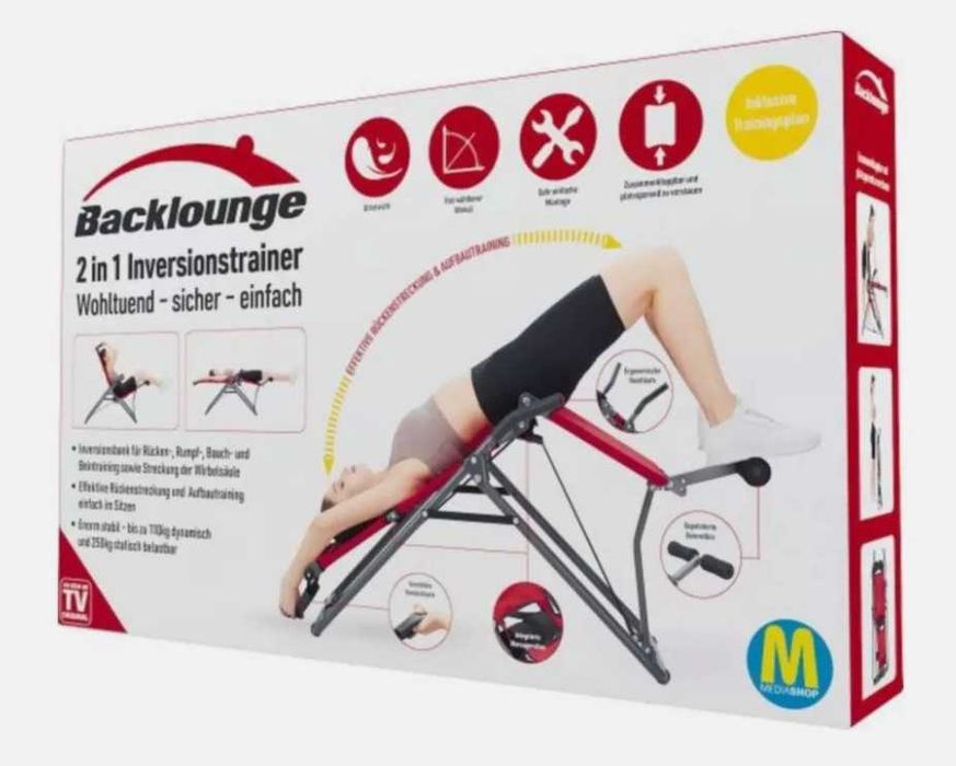 Trenażer inwersyjny, ławka do ćwiczeń - plecy, kręgosłup