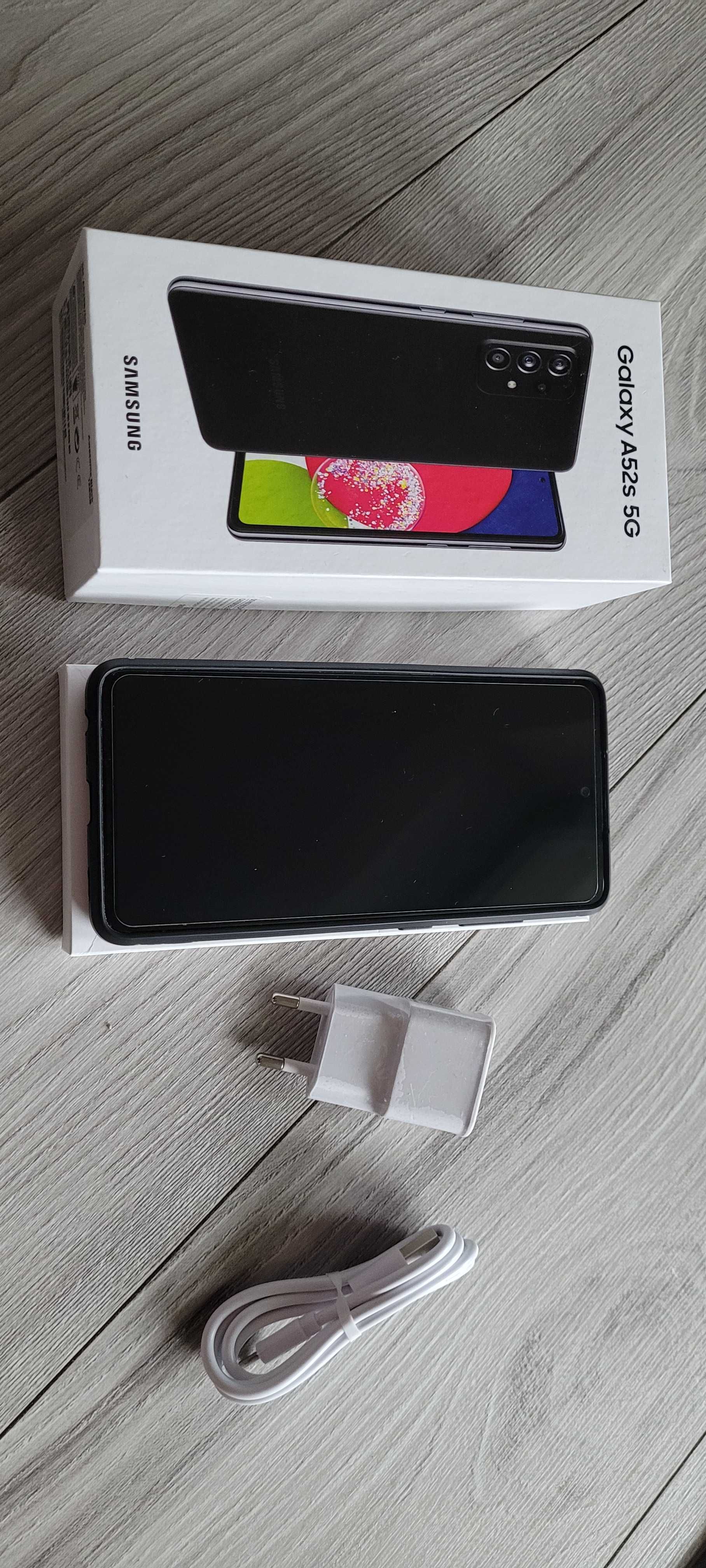 Samsung a52s 5g, 6.5, 6/128, szklo, etui, super  stan