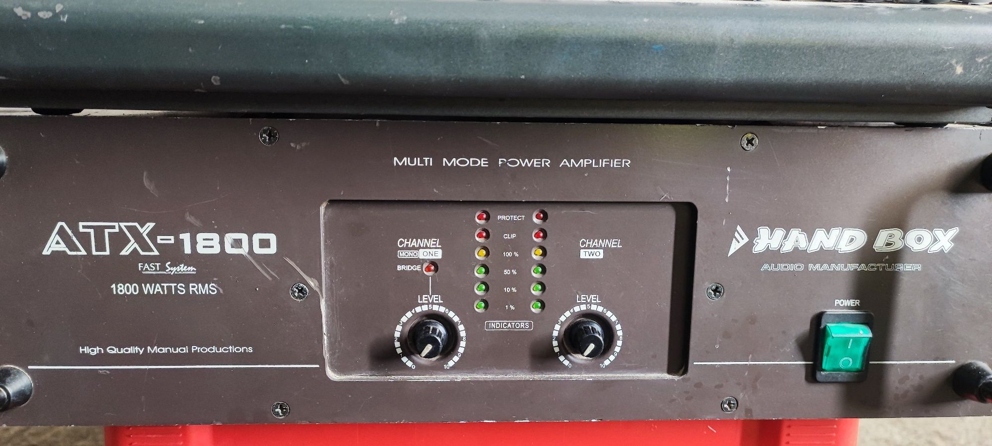 Nagłośnienie HandBox, końcowa mocy + mixer+ całe okablowanie