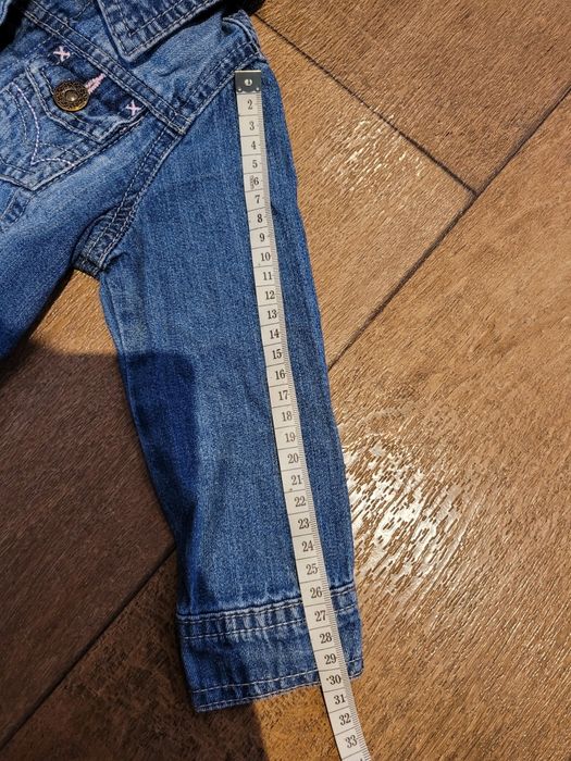Katanka, kurtka wiosenna dla dziewczynki jeansowa TU, roz. 86/92