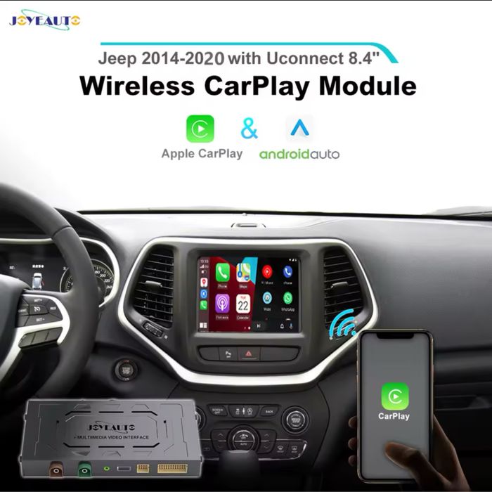 Carplay, Android Auto в магнітолу з Uconnect 8.4  JEEP WK2