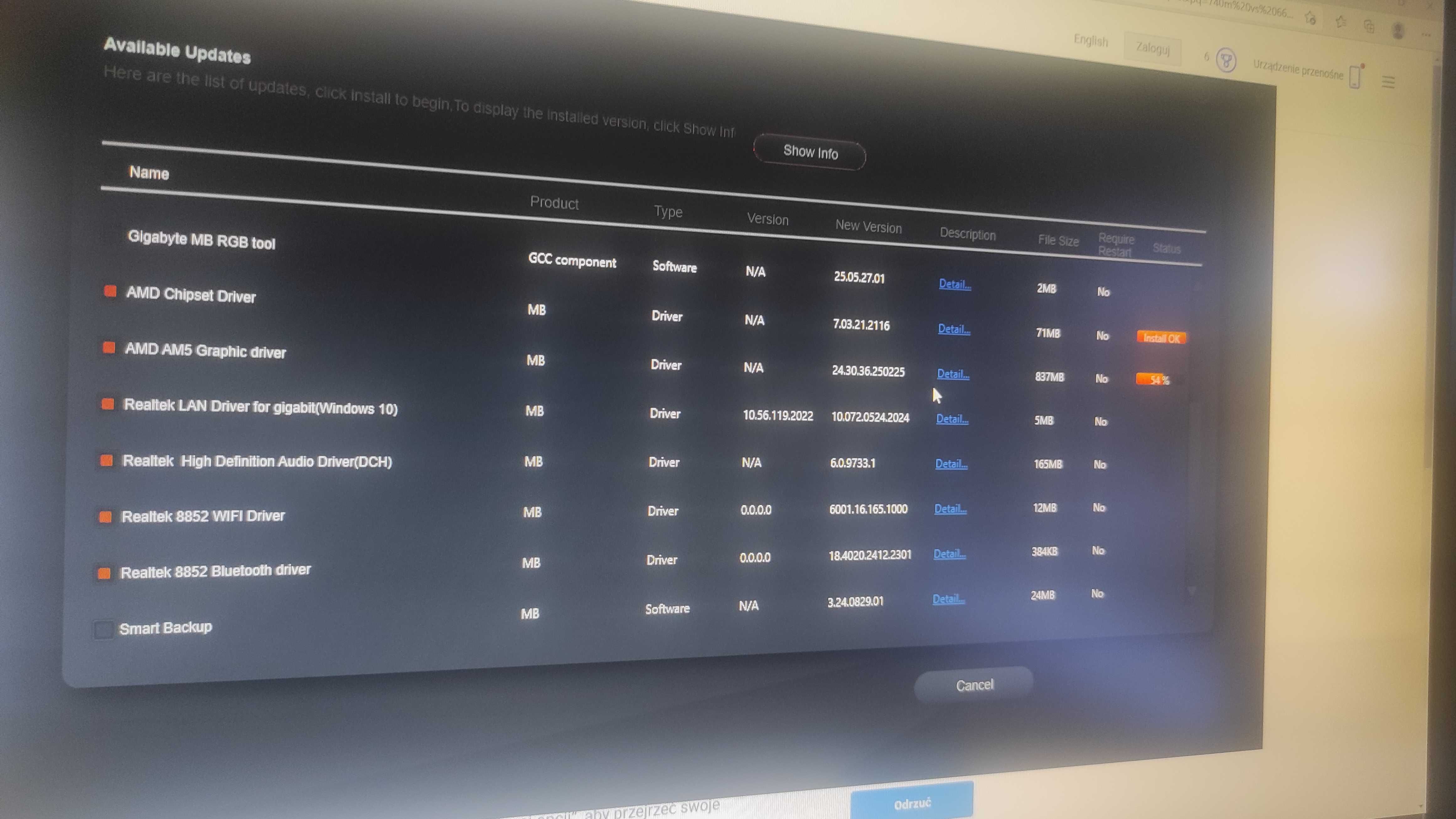 Komputer AM5 R5 8500G Aorus 64gb RAM 6xRGB AIO 280 SSD 128GB M.2 512GB