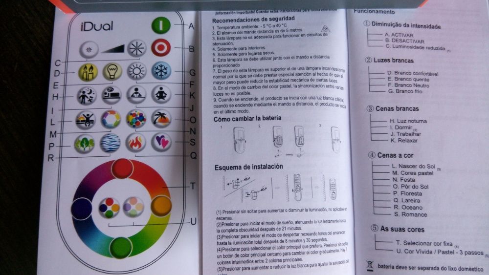 Lâmpada LED inteligente Jedi lighting como nova