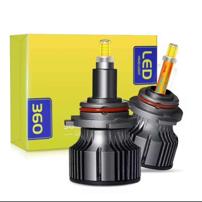 Супер яскраві led лампи для фар K6D 360 6D LED H7