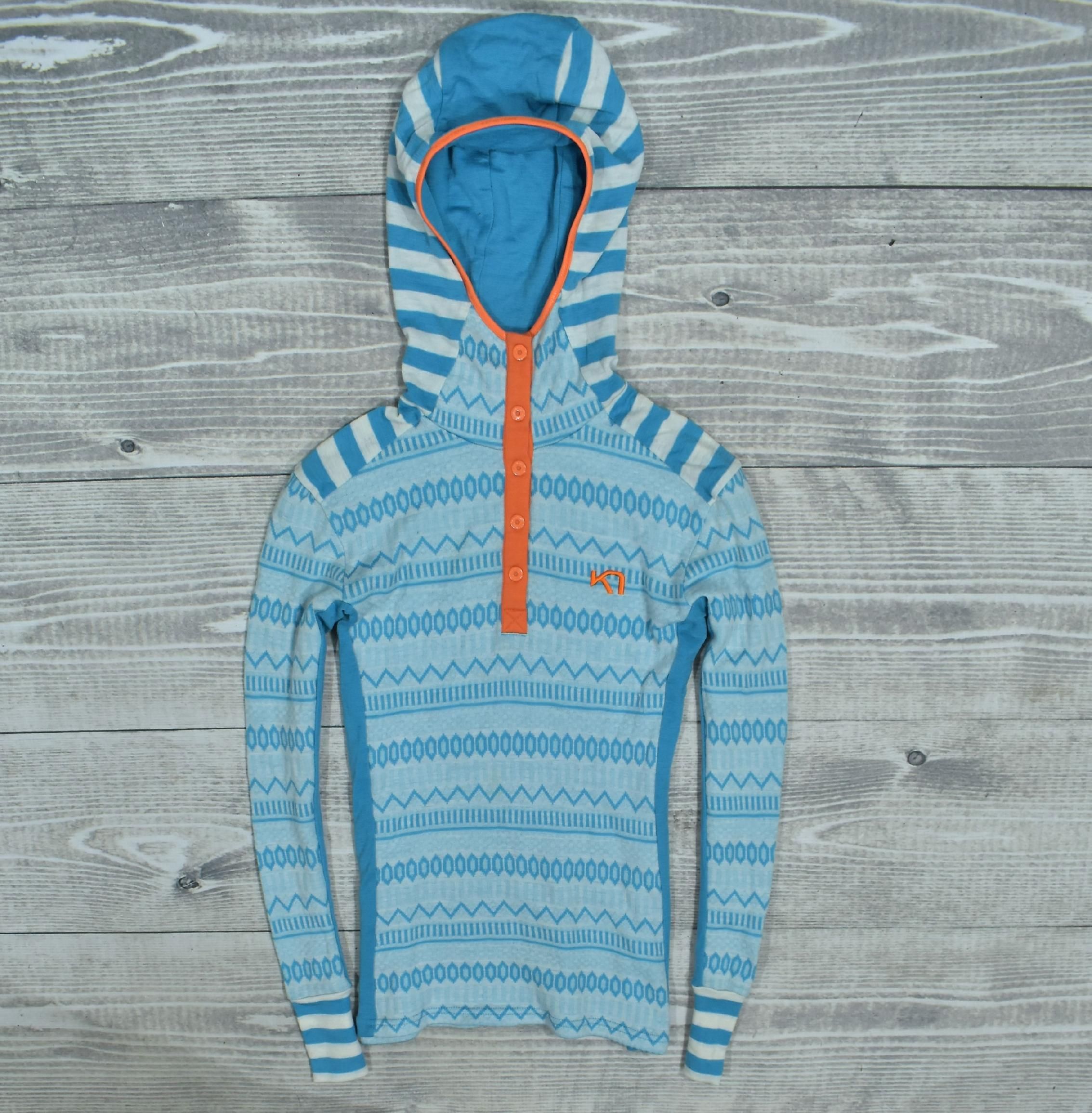 Kari Traa Damska Koszulka Termoaktywna Merino Wool Z Kapturem S