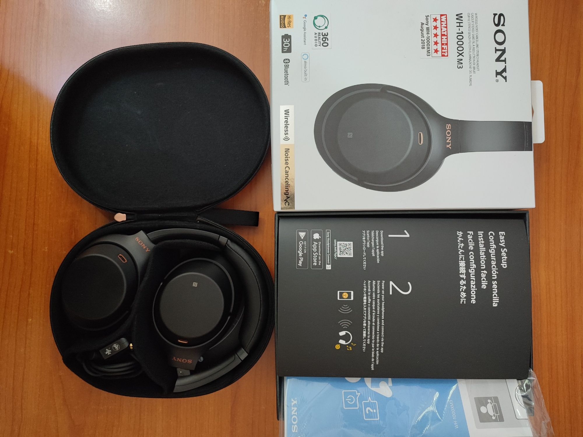 Sony WH-1000XM3 - cancelamento ruido ativo sem fios