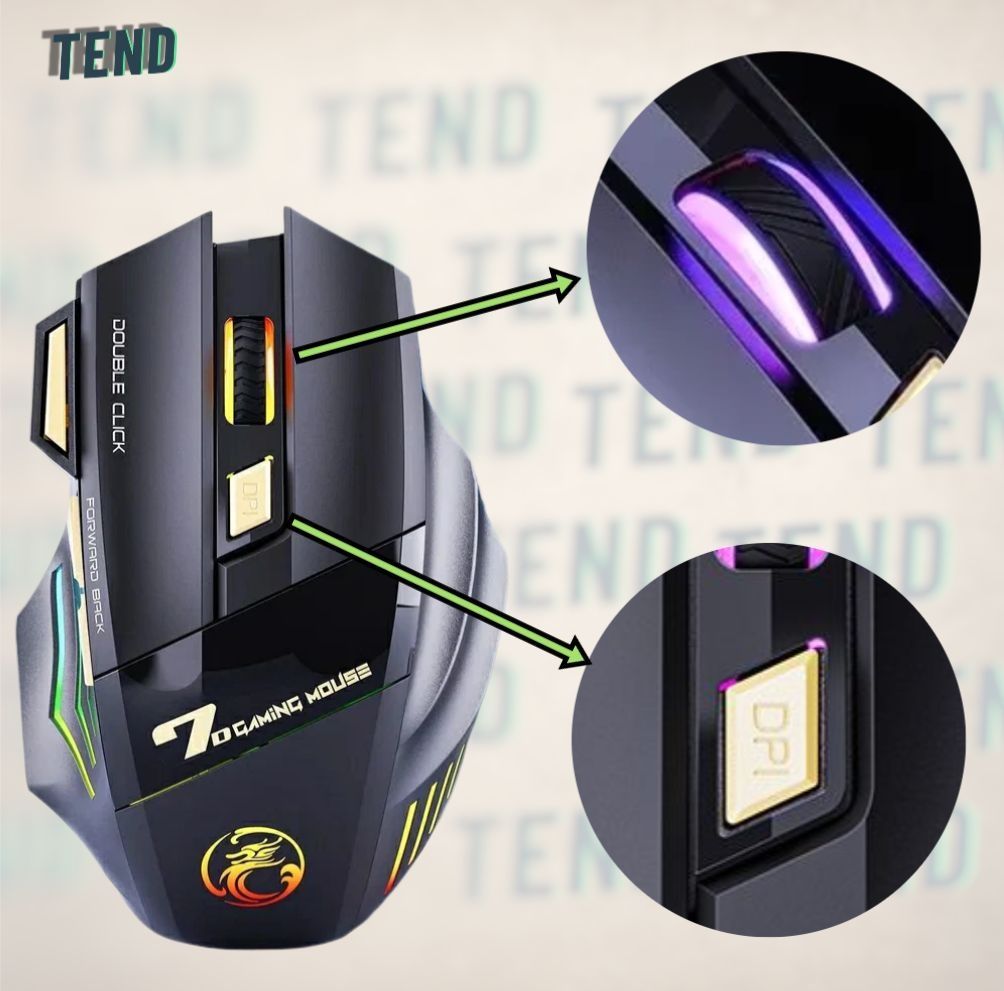 2,4G/Bluetooth iMice GW-X7 игровая мышка 7 кнопок/Миша бездротова ігро