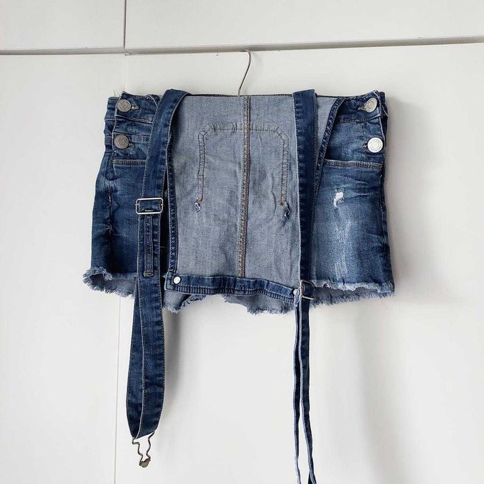 Terranova ogrodniczki spodenki r. XS kombinezon jeans