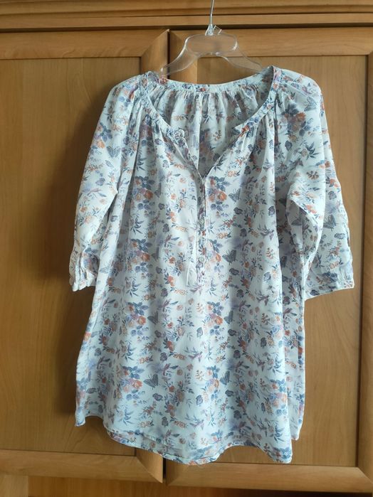 Bluzka/tunika w kwiaty i motyle