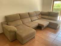 Sofá/Chaise Long dupla 4 modulos Grande