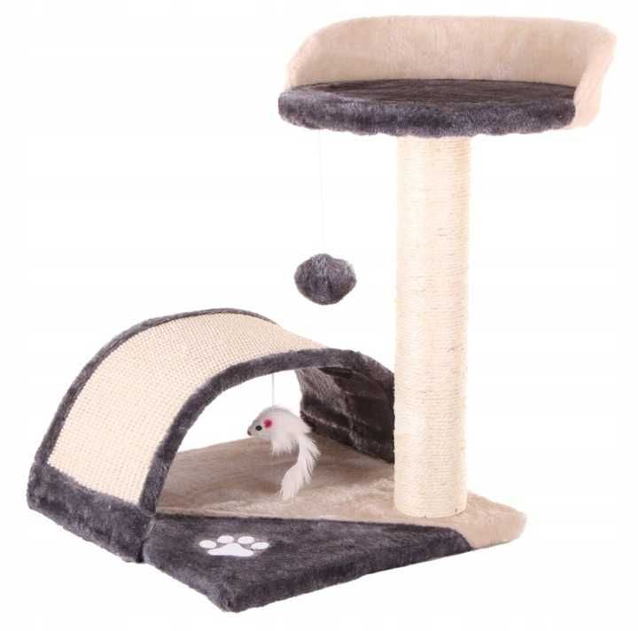 Drapak dla kotka kociaka kotów piłeczka legowisko sizal 42cm zabawka