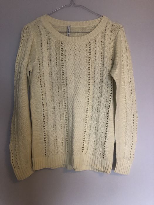 Sweter stradivarius cytrynowy damksi rozm L
