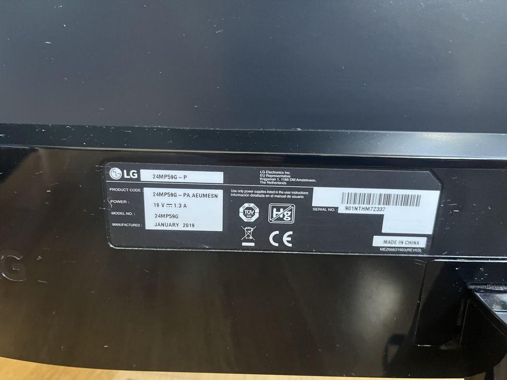 Monitor LG 24MP59G-P IPS 24” – 75Hz, HDMI, DisplayPort, FreeSync