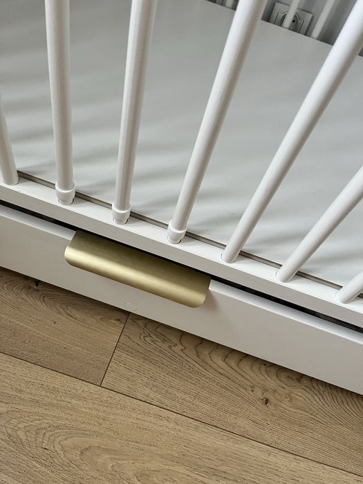Łóżko łożeczko dziecięce Klupś Timi 120x60 z szufladą i barierką