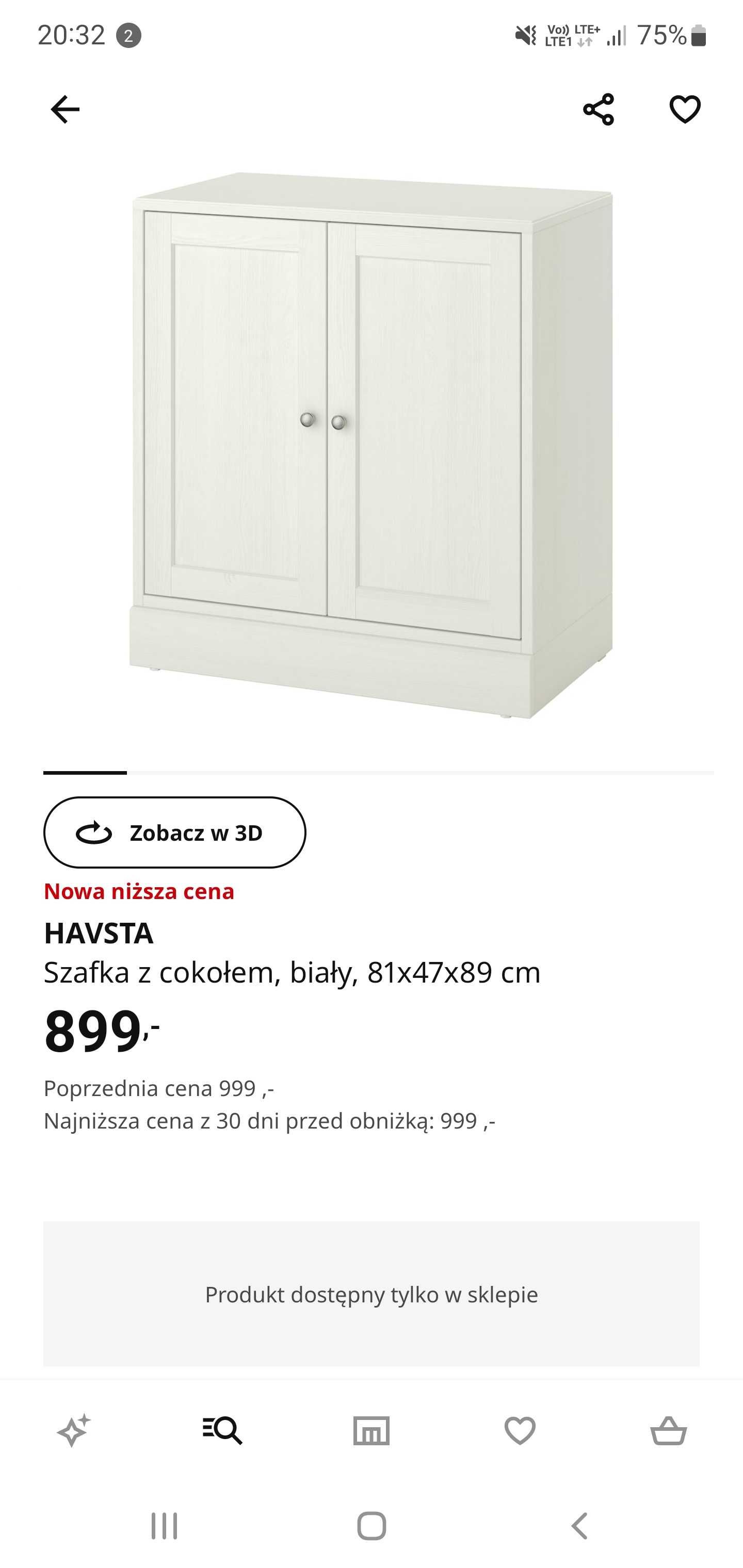 Szafka Ikea Havsta