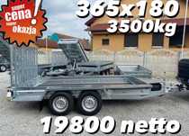 Brenderup MT3651  ‼️Nowa 3,5t przyczepa laweta do minikoparki 365x180 DOSTAWA‼️