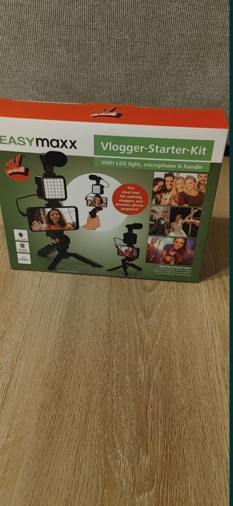 Vlogger-StarterKit Easymaxx zestaw dla vlogera Stan nowy Nowy
