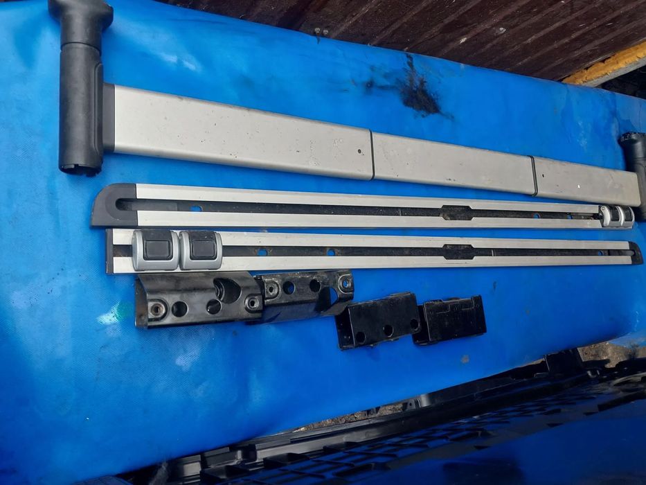 Bagażnik A6 C6 Kombi Avant Quattro mocowanie bagażu KOMPLET szyny roletka podstawa stelaż bagażnika 4f9863556A