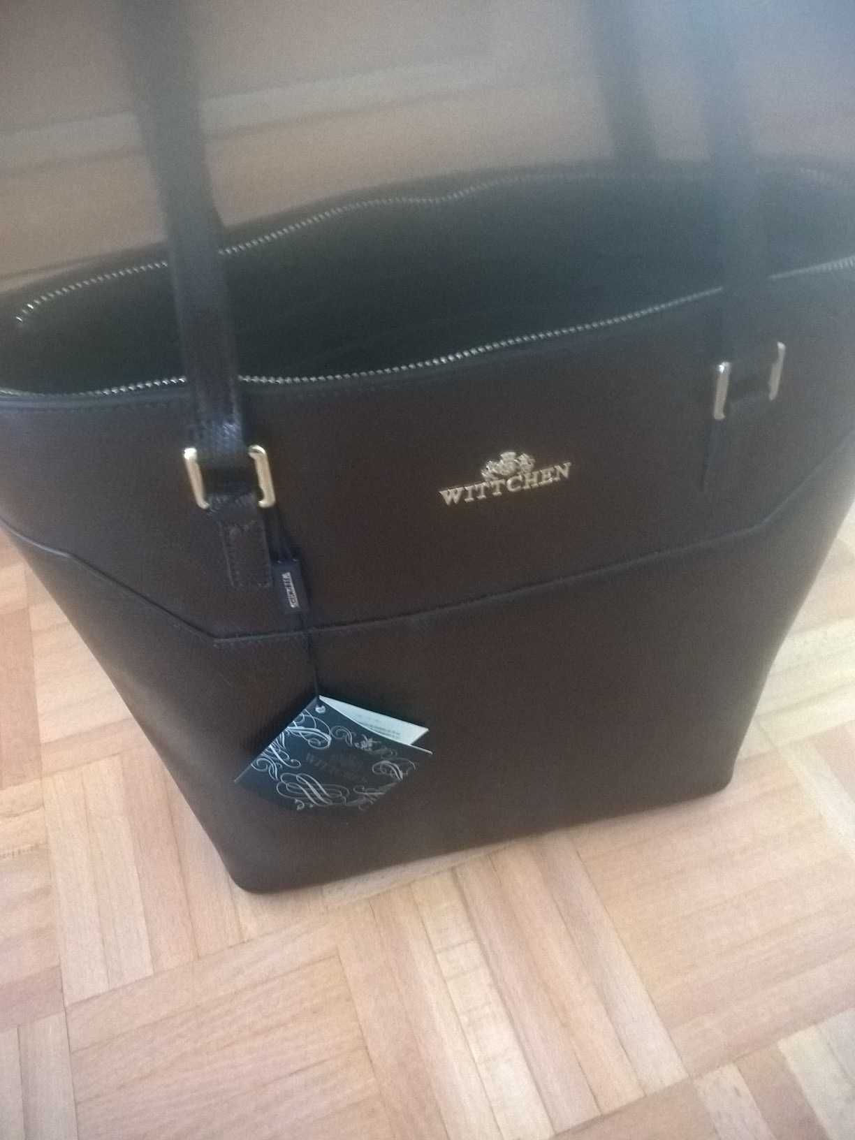 Torebka Wittchen shopperka ze skóry