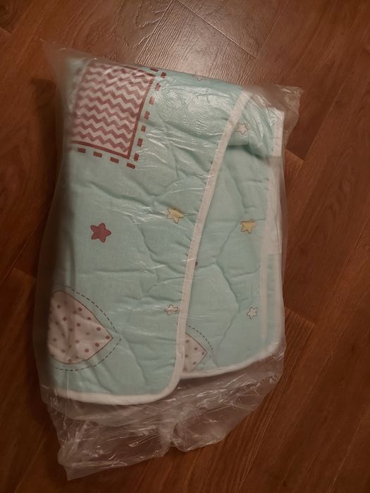 Детское одеяло, новое 90×120, тёплое, 100% хлопок