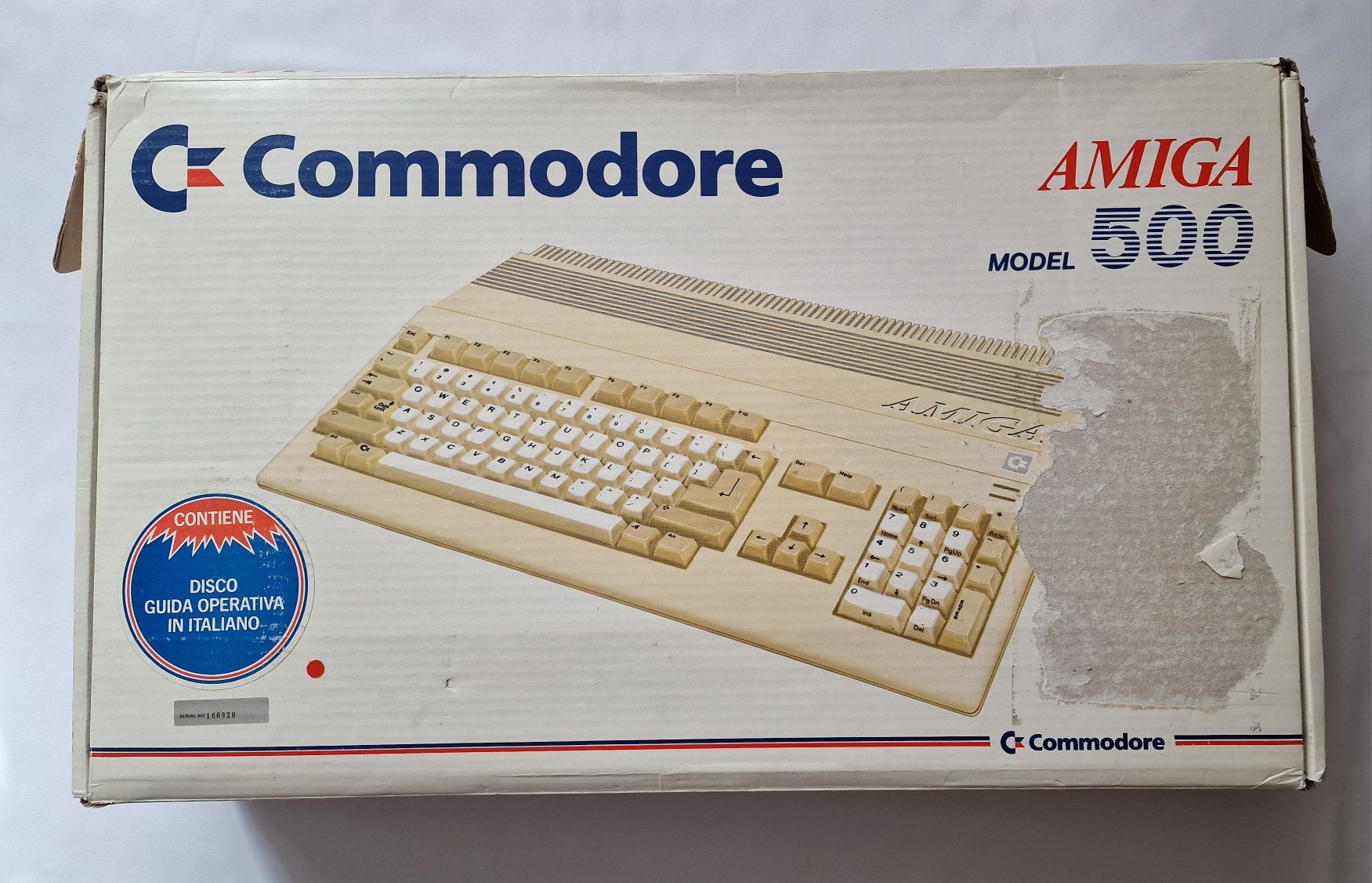 Commodore Amiga 500 tylko pudełko (box) + styropiany