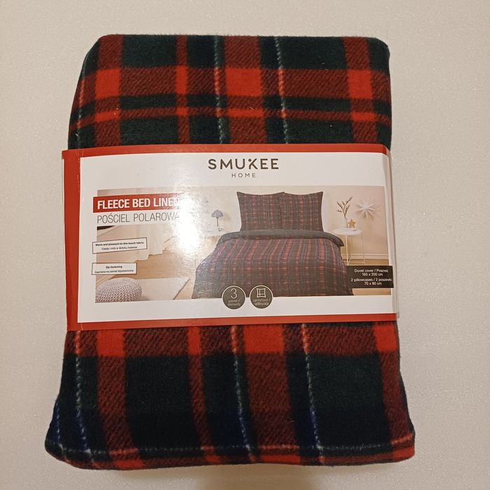 Pościel polarowa 160x200 nowa Smukee