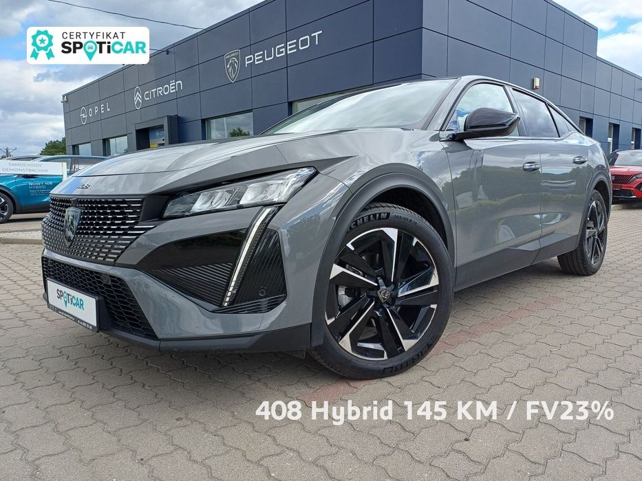 Peugeot 408 ALLURE 145 KM Hybrid / DEMO / I wł. / Gwarancja / FV23%
