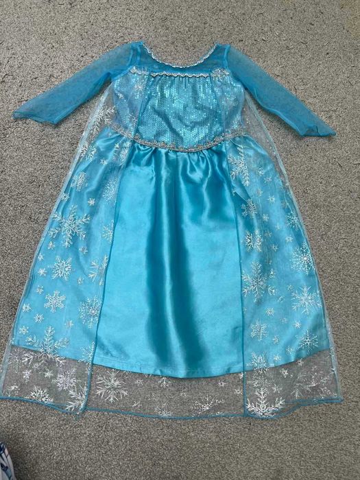 Нарядное платье эльзы frozen карнавальное платьице 5-7 л 110-120 см