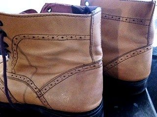 Botas Brogues pele tamanho 43