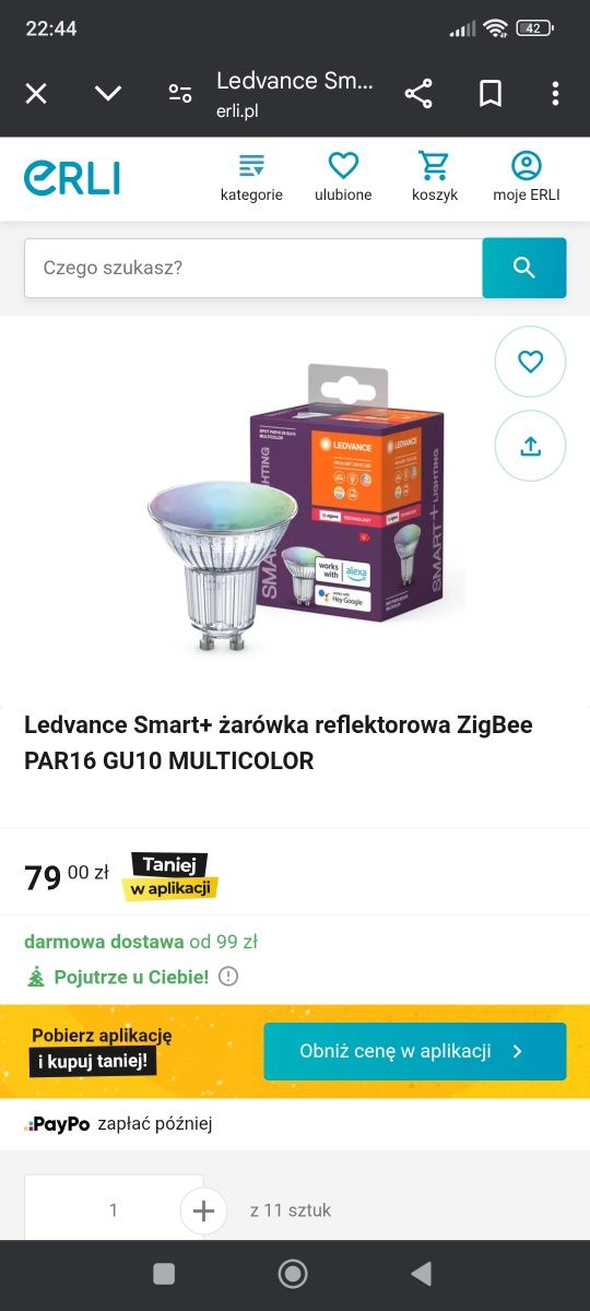 Żarówka Ledvance. ZigBee.