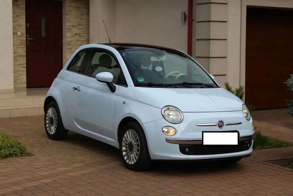 Fiat 500 Fiat 500 baby blue, klimatyzacja, panoramiczny dach! Super stan!
