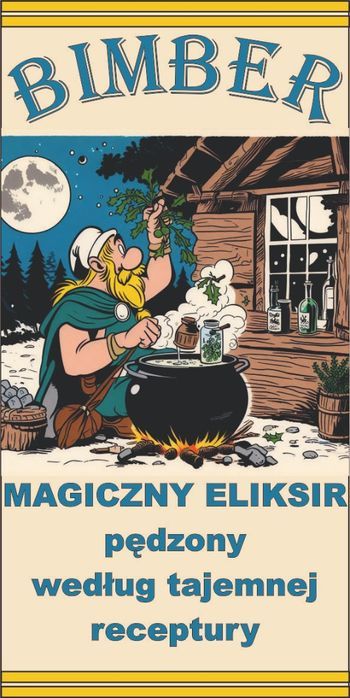 Etykiety Naklejki Nalepki Na Bimber Wódkę Samogon 20Szt