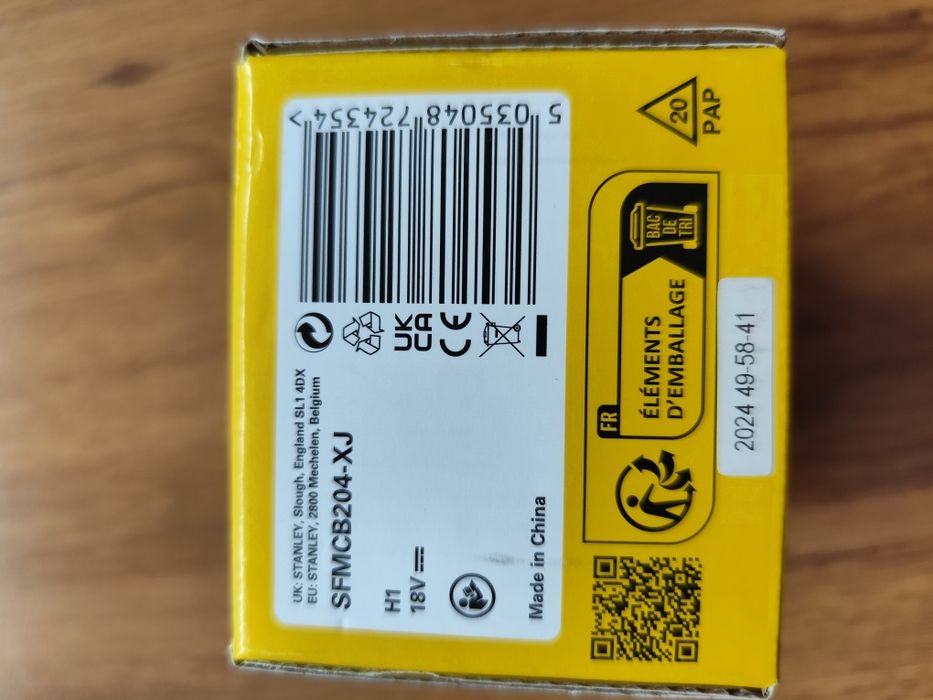 Nowy akumulator Stanley V20 4Ah