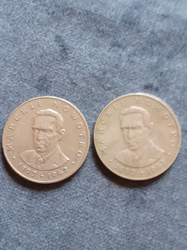 Moneta 20 zł. z 1976/77r. Marceli Nowotko