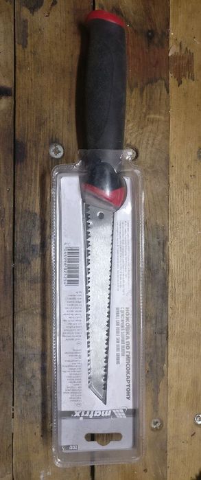 Ножовка по гіпсокартону, 180 мм, дві робочі кромки полотна, MATRIX"