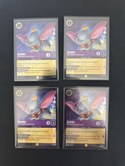 4x Dumbo - Ninth Wonder of the Universe (V.1) Lorcana 9FAB