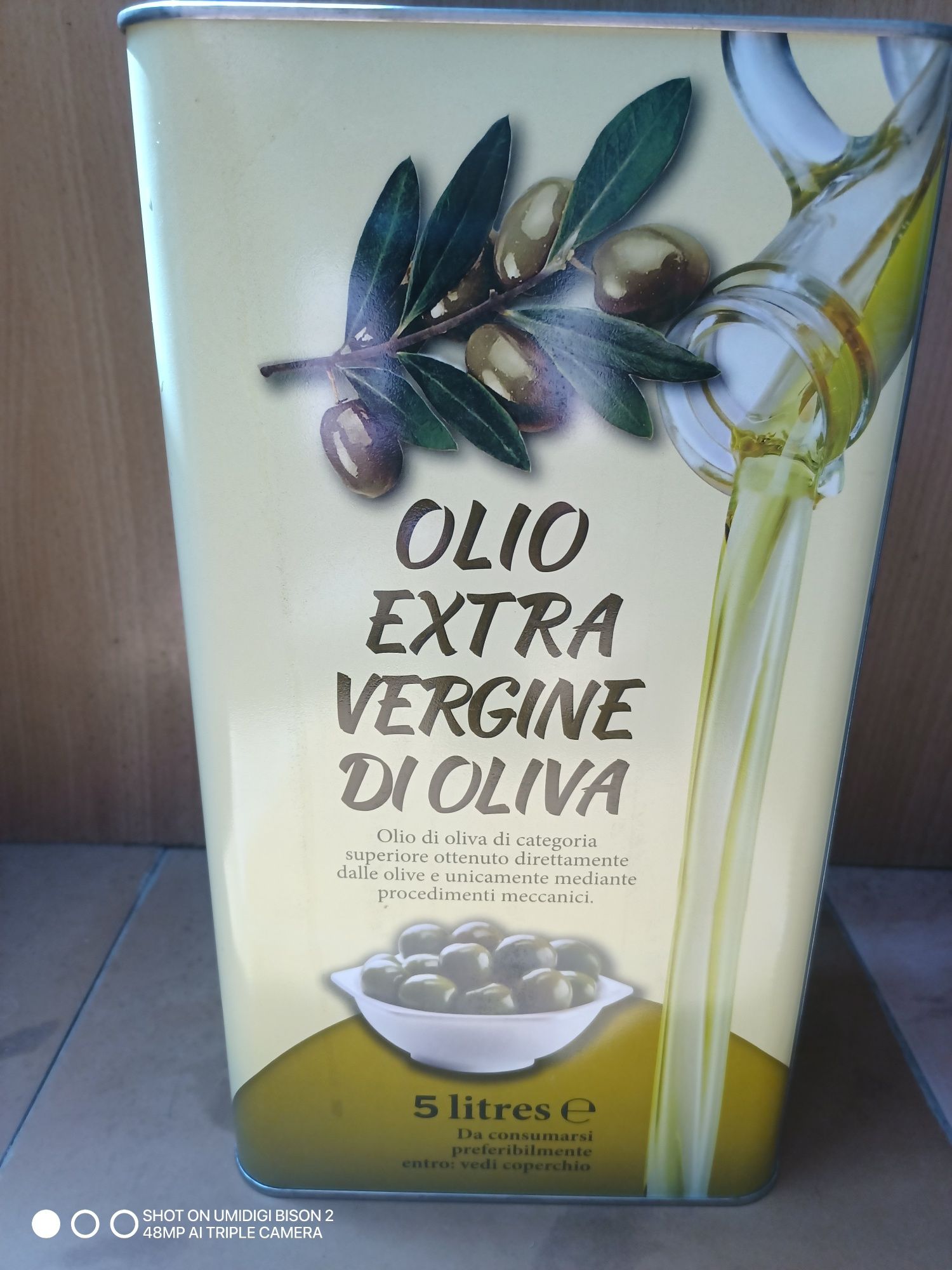Масло Olio Extra Vergine di Oliva , Италия 5л. Холодный отжим.