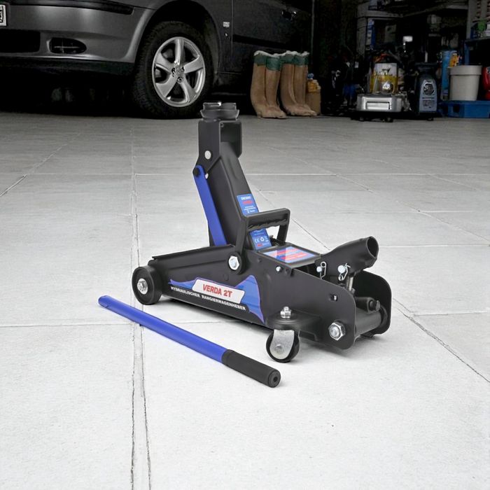 Żaba Podnośnik hydrauliczny samochodowy 2T Verda + akcesoria | Nowy |