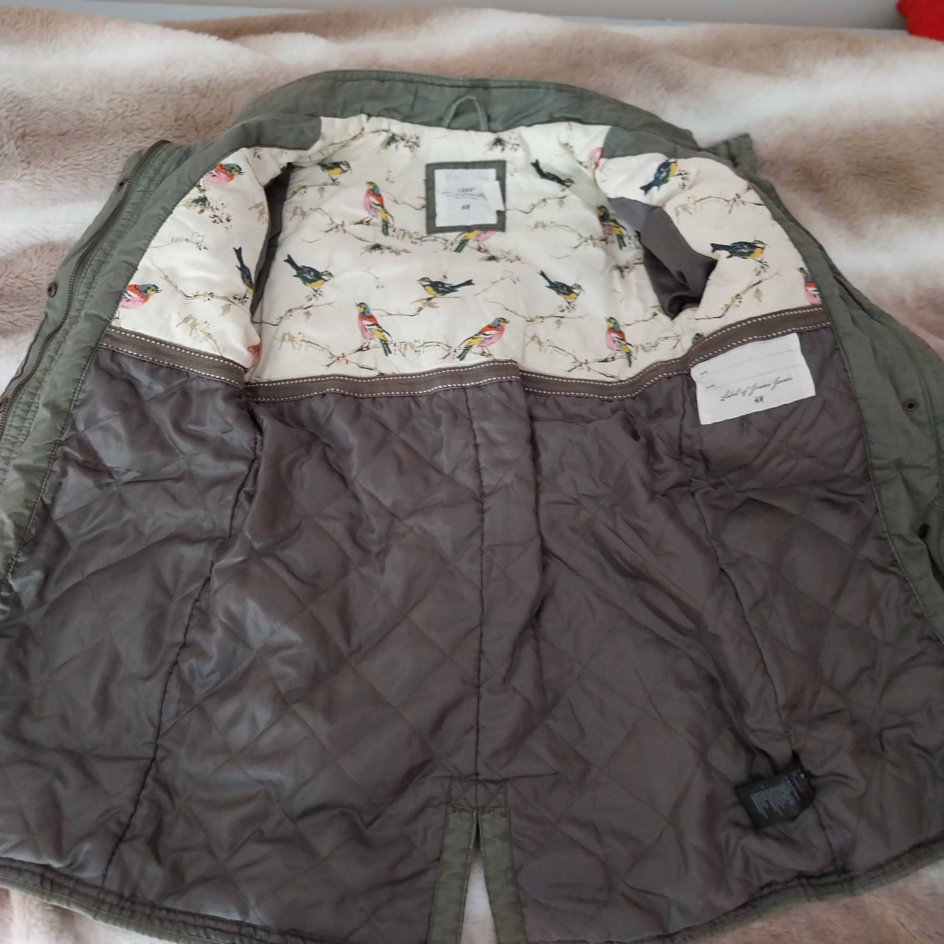 Kurtka dziewczęca parka H&M rozm.  146 10 -11 lat