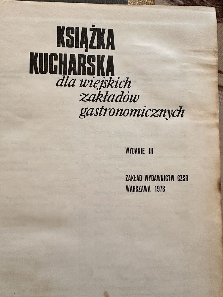 Książka kucharska, 1978 r.