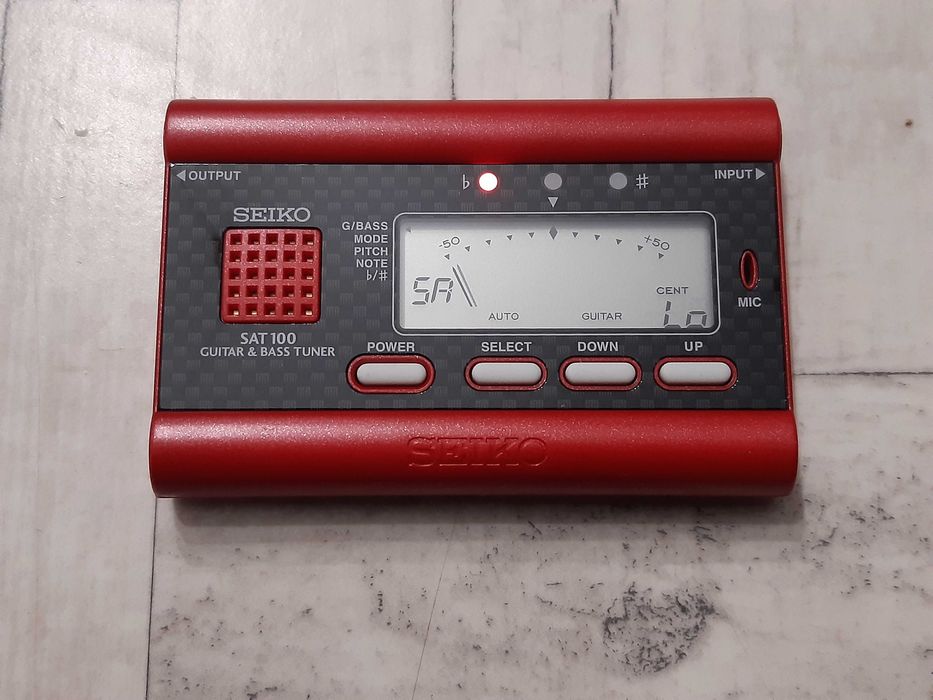 Tuner Gitarowy SEIKO-precyzyjny stroik do gitary,basu-lub dodam Gratis