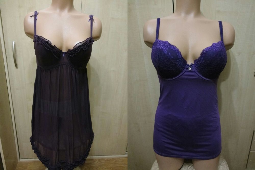 Новая комбинация/белье Basic one/Lascana-р.40-42 (бюст2р.)-цена за две