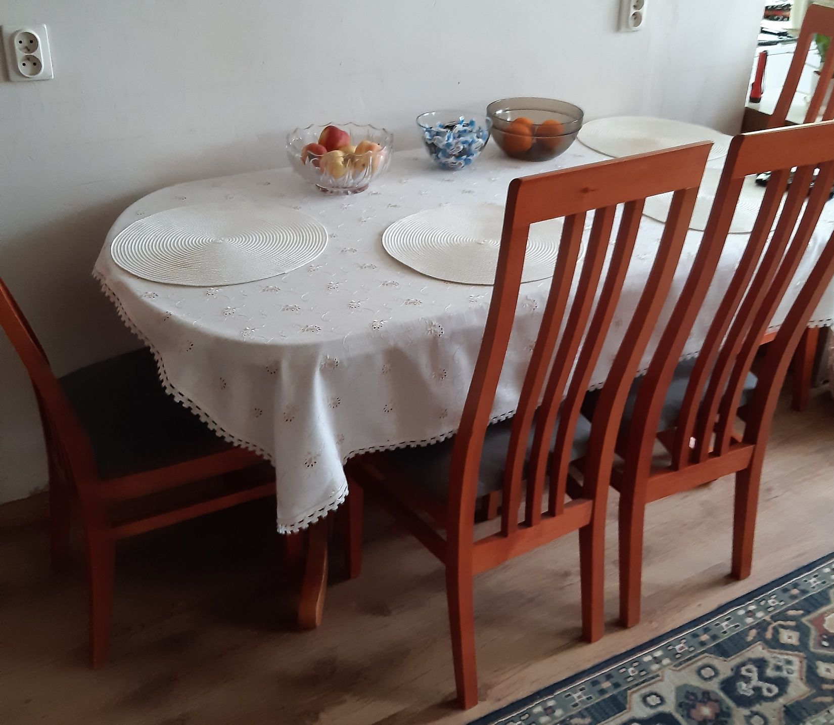 Duży stół rozkładany olcha⁹