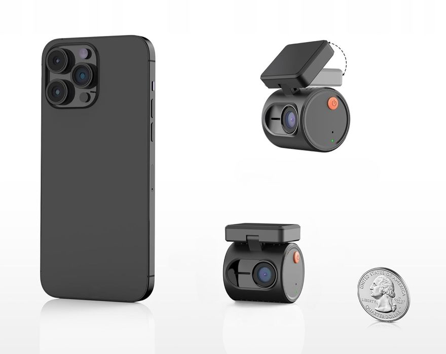 Mini Kamerka samochodowa WiFi aplikacja tryb parkingowy tryb nocny