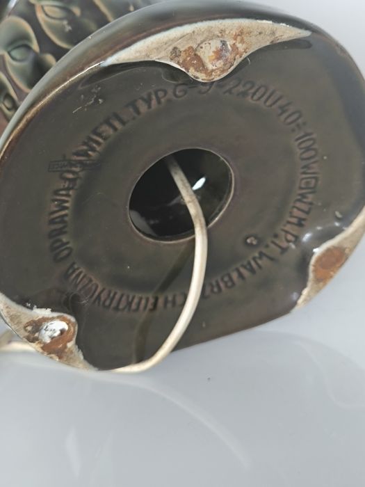 Lampa Mirostowice Polamp Zielona PRL