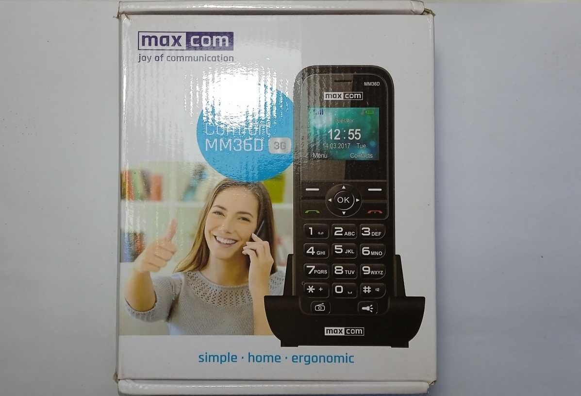 Telefon bezprzewodowy na kartę SIM. Maxcom MM36D